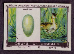 Nestlé - 101B - Oeufs D'oiseaux, Bird Eggs - 9 - Grèbe, Grebe - Nestlé