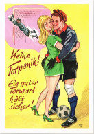 Ansichtskarte  Keine Torpanik! Ein Guter Torwart Hält Sicher! 1980 - Humour