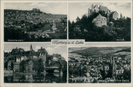 Marburg An Der Lahn Mehrbildkarte Gesamtansicht Schloß Universität Panorama 1938 - Marburg