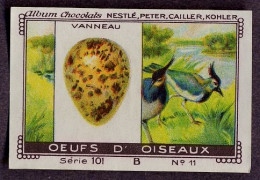 Nestlé - 101B - Oeufs D'oiseaux, Bird Eggs - 11 - Vanneau, Lapwing - Nestlé