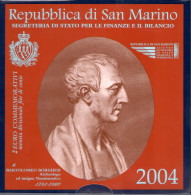 2004 Repubblica Di San Marino - Bartolomeo Borghesi 2 Euro Commemorativi - FDC - Andere & Zonder Classificatie