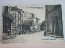 L  5392 CPA 1912 - 40 SAINT SEVER SUR ADOUR - LES ARCEAUX DE LA PLACE DES PLATANES - ANIMATION - Saint Sever