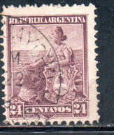 ARGENTINA 1899 1903 LIBERTY SEATED 24c USED USADO OBLITERE' - Used Stamps