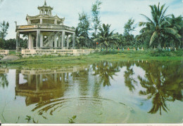 China Postcard Sent To Sweden The Memorial Pavilion To The Martyrs Wenchang Country Hainan - Chine