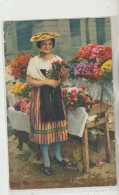 Nice  06 Carte Circulée  Bouquetierre Niçoise Au Marché Aux Fleurs - Markten, Feesten