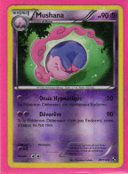 Carte Pokemon Francaise 2011 Noir Et Blanc 49/114 Mushana 90pv Brillante Occasion - Negro Y Blanco