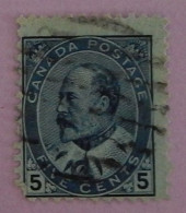 CANADA YT 80 OBLITÉRÉ "EDOUARD VII" ANNÉES 1903/1909 - Gebruikt