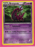 Carte Pokemon Francaise 2011 Noir Et Blanc 54/114 Brutapode 150pv Bon Etat - Black & White