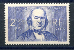 RC 27322 FRANCE COTE 32€ N° 439 CLAUDE BERNARD NEUF ** MNH TB - Unused Stamps