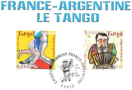 FRANCE 2006 LE TANGO LA PAIRE OBLITERE 1ER JOUR SUR FRAGMENT YT 3932 + 3933 - - Oblitérés