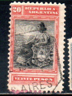 ARGENTINA 1899 1903 LIBERTY SEATED 5p USED USADO OBLITERE' - Gebraucht