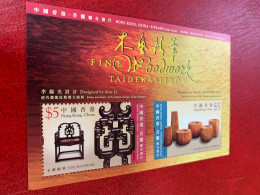 Hong Kong Stamp 2007 MNH S/s Joint Issued Fine Woodwork Finland - Cartas & Documentos