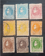 VENEZUELA 1880 SIMON BOLIVAR SCOTT N 68-69-71-71B-72-72A-73 MNG OBLITERE +DEFECTIVE - Venezuela