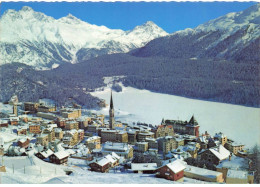 SUISSE AM#DC129 ST MORITZ VUE SUR LA VILLE ENNEIGEE - Sankt Moritz