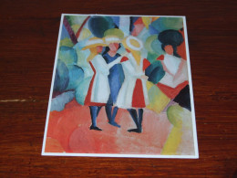 73421-           AUGUST MACKE (1887-1914)  / DRIE MEISJES MET STROHOEDEN / ART / KUNST / PAINTING - Paintings