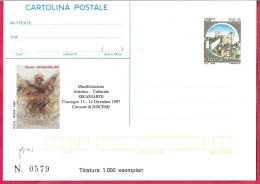 REPIQUAGE - SIKANIARTE - 1997 - NISCEMI - SU INTERO CARTOLINA POSTALE CASTELLI L.750 A TIRATURA LIMITATA - Interi Postali