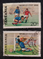 Tanzanie Tanzania - 1986 - FOOTBALL FUSSBALL SOCCER - 2 Stamps - Used - 1986 – Mexique