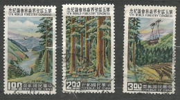 FORMOSE (TAIWAN) N° 333 + N° 334  + N° 335 OBLITERE - Used Stamps