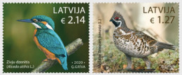 Latvia Lettland Lettonie 2020 Birds Set Of 2 Stamps MNH - Lettonie