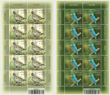 Latvia Lettland Lettonie 2020 Birds Set Of 2 Sheetlets MNH - Lettonie