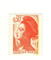 Liberté 0.30fr Orange YT 2182c En GOMME MATE Et PAPIER WHILEY. Voir Le Scan. Cote YT : 5 €, Maury N° 2187i : 5 €. - Neufs