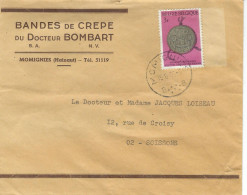 MOMIGNIES : RARE Enveloppe - Bandes De Crepe Du Docteur Bombart - Cachet De La Poste 1966 - Old Professions