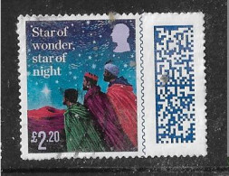 GB 2023 QE Ll CHRISTMAS BARCODE £2.20 - Used Stamps