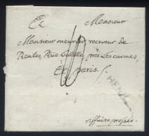 Morbihan - LaC Cursive HENB. (16,5x4) Hennebon Pour Paris - Affaire Pressée - 1790 - 1701-1800: Precursores XVIII