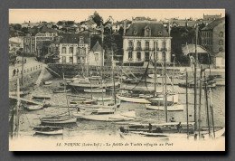 LOIRE ATLANTIQUE PORNIC LA FLOTILLE DE YACHTS REFUGIES AU PORT  (scan Recto-verso) PFRCR00043 P - Pornic