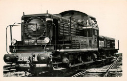 TRAIN - LOCOMOTIVE DIESEL ELECTRIQUE Série 030 DA Train Zug Railway Gare (scan Recto-verso) PFRCR00044 P - Treni