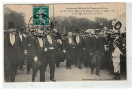 54 NANCY #16241 INAUGURATION EXPOSTION PAR M. BARTHOU MINISTRE LE 20 JUIN 1909 CORTEGE ALLANT AU PALAIS - Nancy