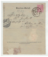 Autriche AUSTRIA Entier WIEN POUR COLN ALLEMAGNE 1893 - Andere & Zonder Classificatie
