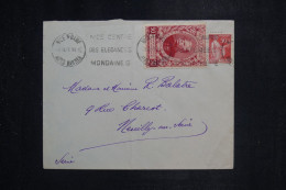 FRANCE - Vignette Joffre Sur Enveloppe De Nice En 1937  - L 151071 - Cartas & Documentos