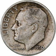 États-Unis, Dime, Roosevelt Dime, 1950, U.S. Mint, Argent, TB, KM:195 - 1946-...: Roosevelt