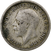 Grande-Bretagne, George V, 6 Pence, 1928, Argent, TB+, KM:832 - H. 6 Pence