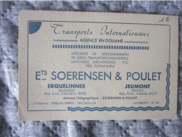 Ancienne Carte Commerçiale - Cartes De Visite