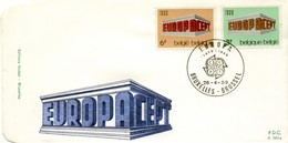 1969 - BELGIO - EUROPA - BUSTA FDC.+3 - 1961-1970