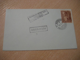 FIGUEIRA DA FOZ 1955 Reexpedido Ao Carece De Nova Franquia Cancel Cover PORTUGAL - Storia Postale