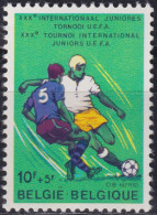 F-EX48262 BELGIUM BELGIQUE MNH 1977 SPORT YOUTH SOCCER FOOTBALL CHAMPIONSHIP.  - Fußball-Europameisterschaft (UEFA)