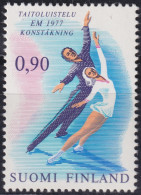 F-EX48265 FINLAND SOUMI MNH 1977 SPORT SKI GYMNASTICS.  - Patinaje Artístico