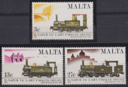 F-EX48352 MALTA MNH 1983 RAILROAD FERROCARRIL RAILWAYS TRAIN LOCOMOTIVE.  - Treni