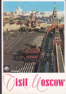 Soviet Union USSR PPC Visit Moscow Red Square (2 Scans) - Rusia