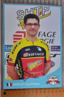 Autographe Jean Philippe Meriguet UC Orleans Eiffage SHTP Format A4 - Cyclisme