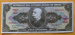 BRÉSIL - Billet De 5 Cruzeiros - 1962 - Brasil