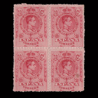 ESPAÑA.1909-22.Alfonso XIII.10c.Blq 4.MNH.Edifil.269 - Nuevos