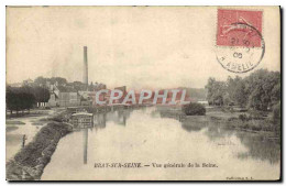 CPA Bray Sur Seine Vue Generale De La Seine - Bray Sur Seine