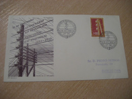 CTT SIR 1955 Telegrafo Electrico Electric Telegraph Physics Telephone Radio Cancel Cover PORTUGAL - Physik