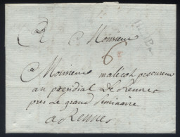 Morbihan - LaC Cursive HENB. (16,5x4) Hennebon Pour Rennes - 1784 - 1701-1800: Precursores XVIII