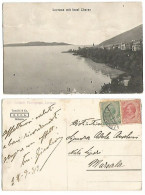 Lovrana Mit Inseln Cherso Cart. B/n Leoni C.5+c.10 Il 28set1919 X Marsala - Kroatië