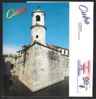 Entire Postcard Cuba. Castle Real Força. Parrot. Flag Cuba.Postal Entera Cuba. Castillo Real Força. Loro.Bandera De Cuba - Storia Postale